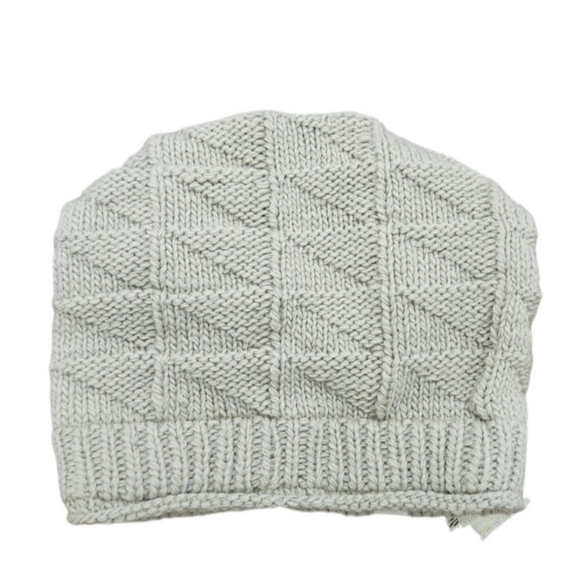 Nirvanna Designs Women’s Gray Merino Wool Knit Beanie Fleece Lined Made in Nepal main image 6